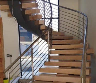 tubular stairway ballustrading